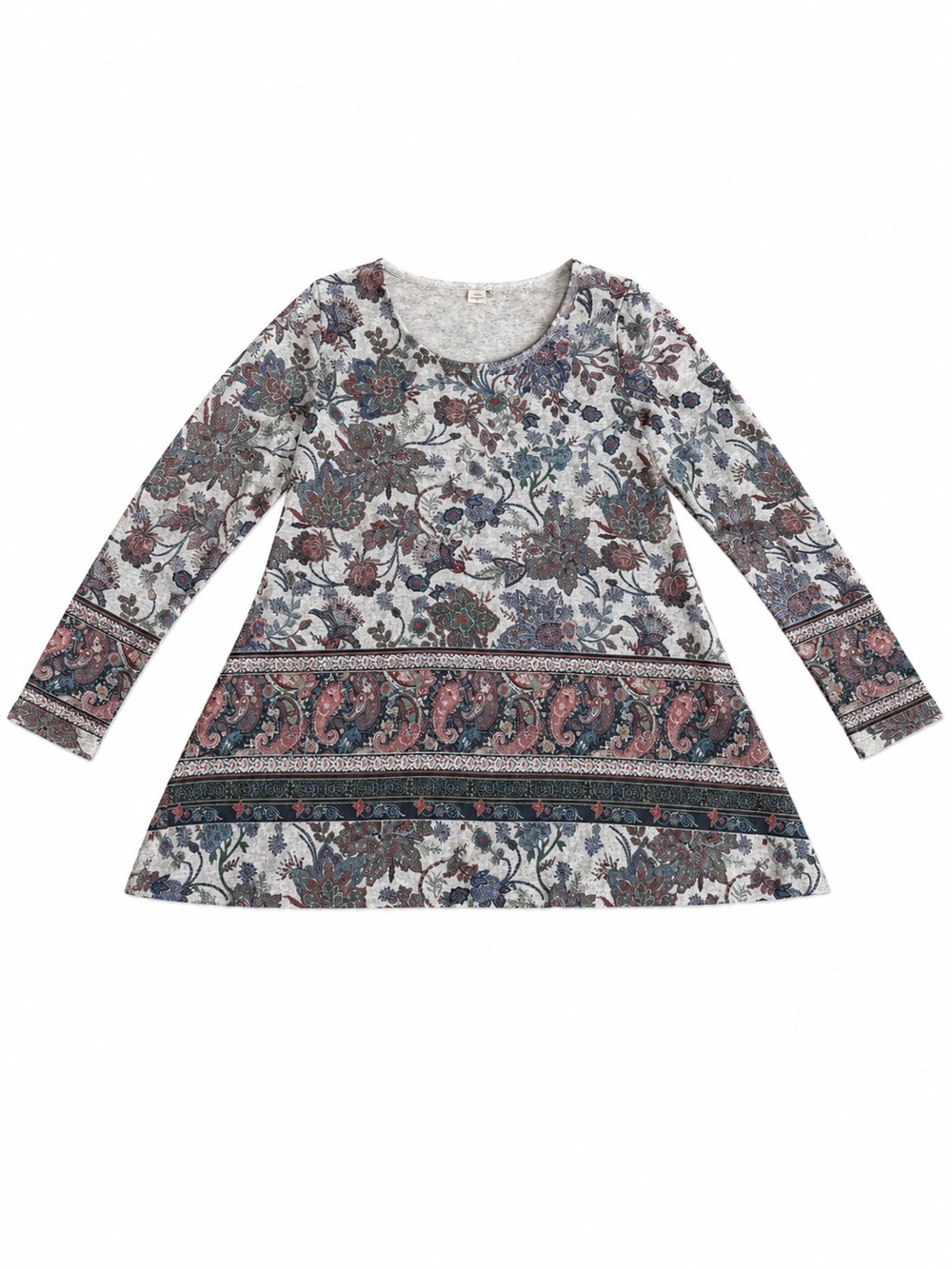 Astrologie Floral Paisley A-Line Tunic Top – Size Medium